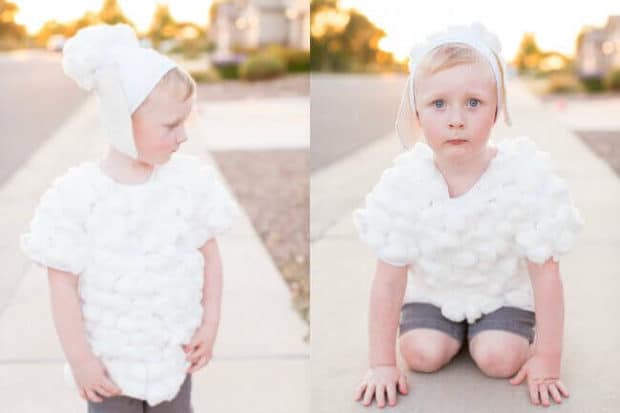 DIY Baby Lamb Costume