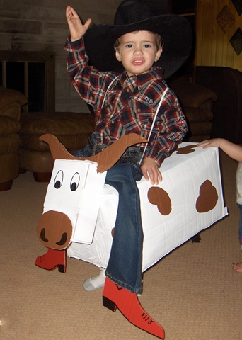 DIY Cowboy with Bull Costume