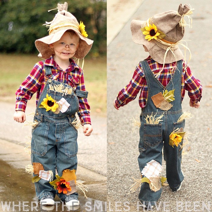 DIY Scarecrow Costume For Kids