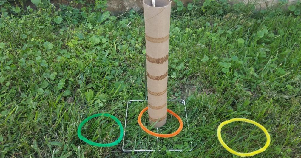 How to make a homemade ring toss game