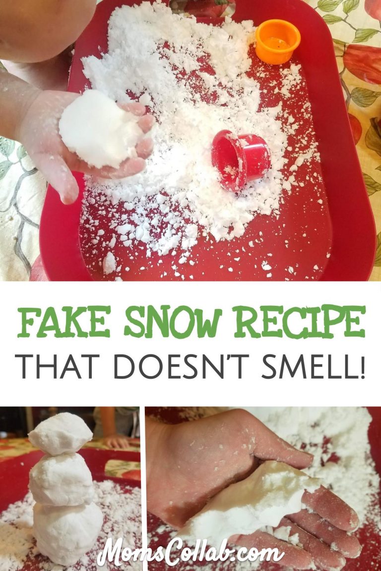How to Make Unscented Fake Snow Recipe for Your Toddlers Sensory Bin