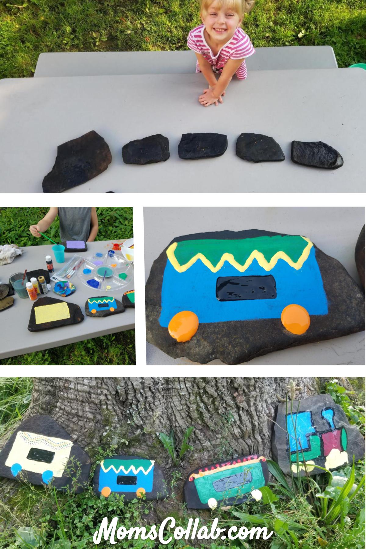 painted rock train
