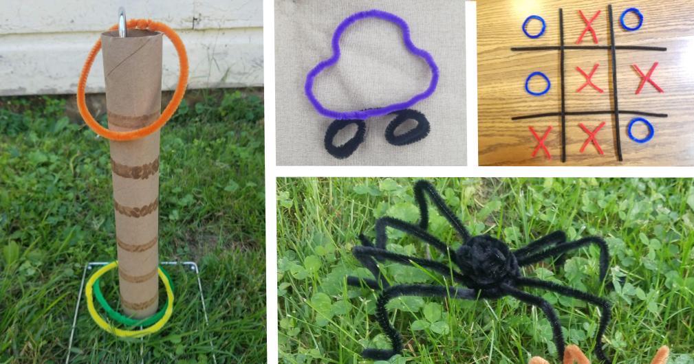 DIY Pipe Cleaner Tic Tac Toe - Make and Takes