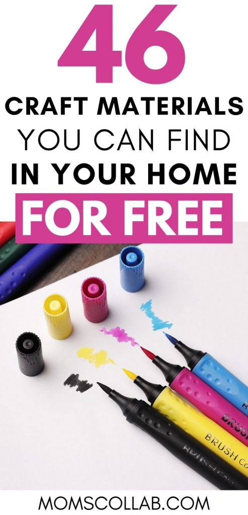 60 Craft Materials You Can Find In Your Own Home For Free