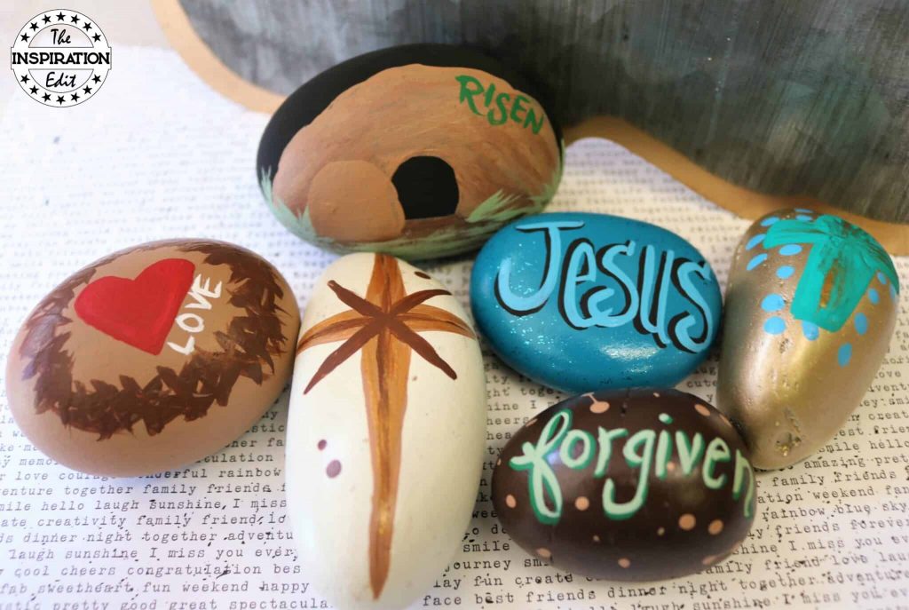 Easter painted rocks