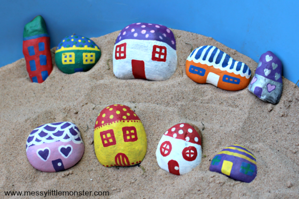 Fairy Houses painted rocks