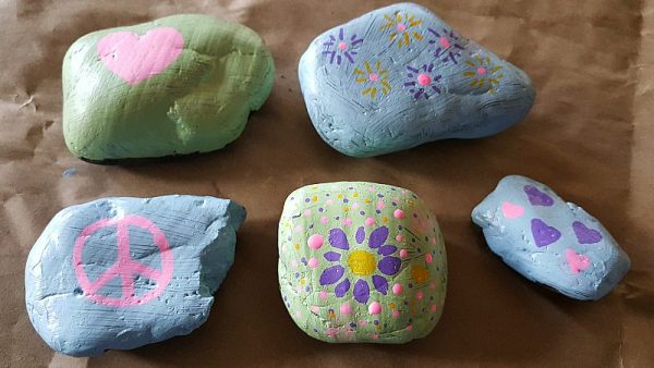 Kindness painted rocks