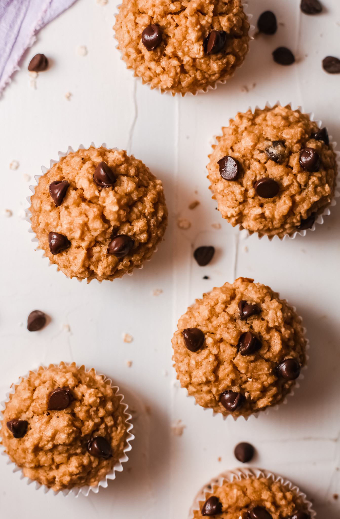 chocolate peanut butter oatmeal muffins