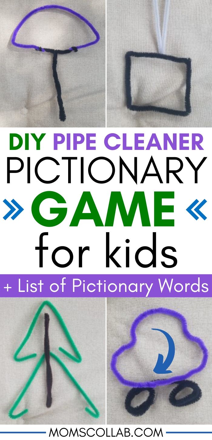 DIY Pictionary Game for Kids with Pipe Cleaners