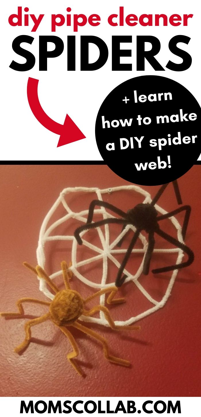 DIY Pipe Cleaner Spiders