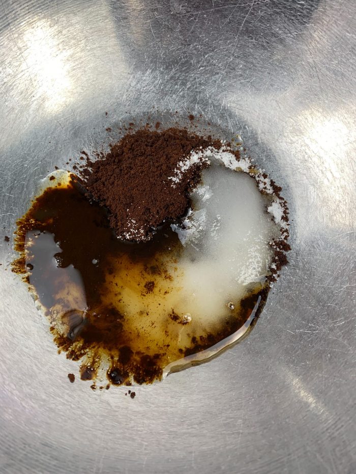 Dalgona coffee mixture