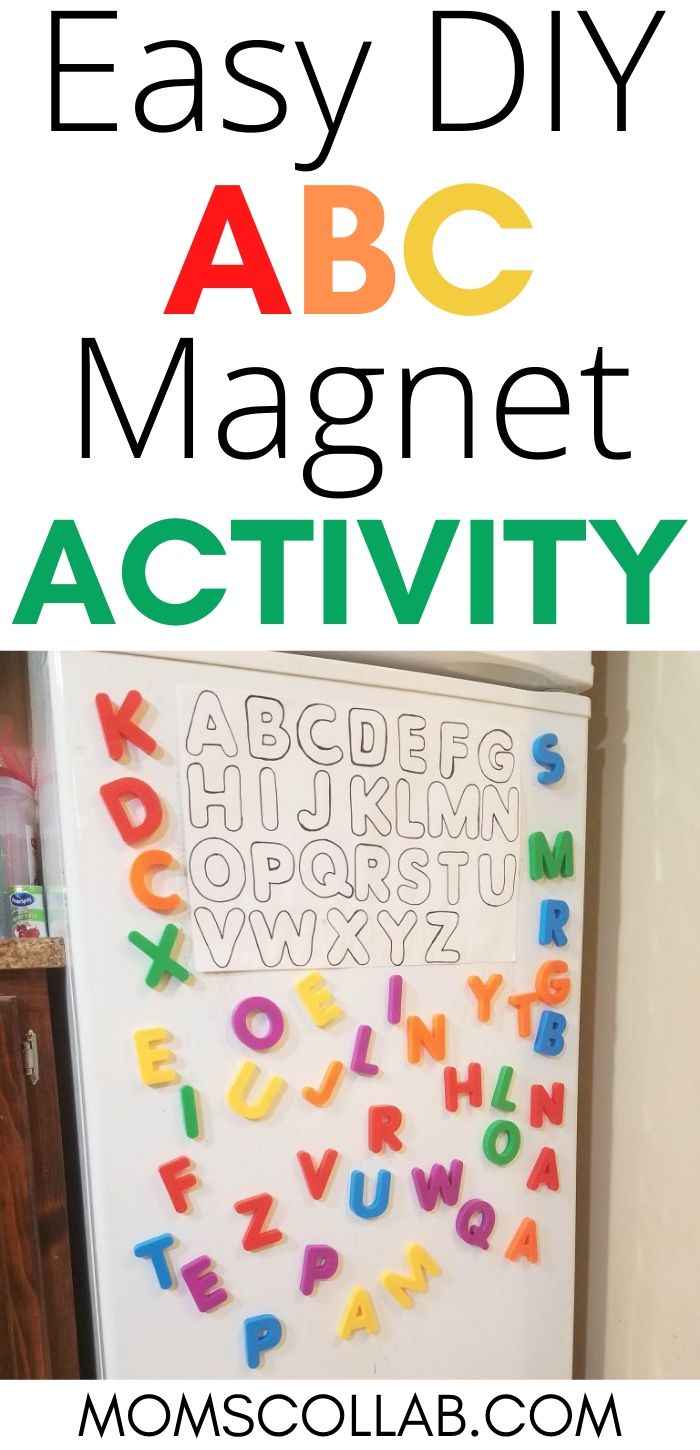 Easy DIY ABC Magnet Activity