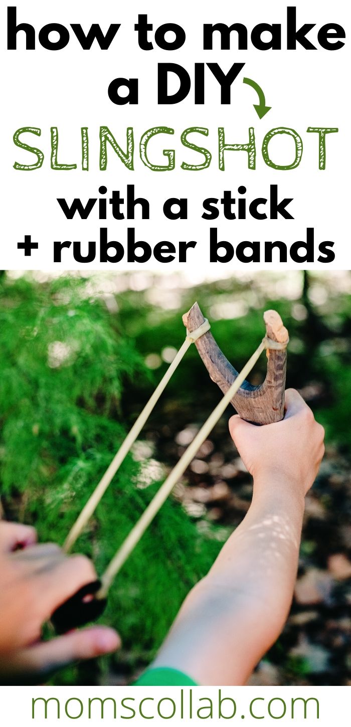 How to Make a DIY Slingshot with a Stick + Rubber Bands