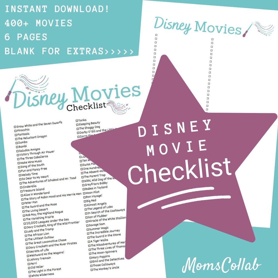 Disney Movie List PDF