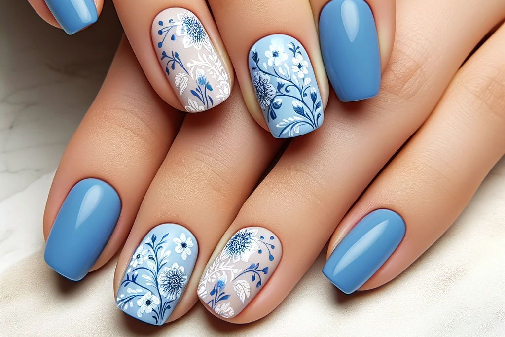 10 Trendy Blue Nail Design Ideas That are Simple to Recreate