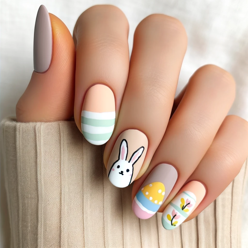 Easter Bunny and eggs design