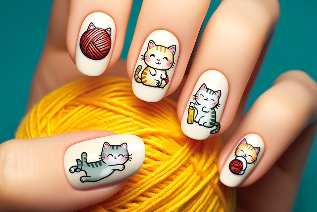 10 Cat-Themed Nail Designs That Are Purr-fectly Stylish