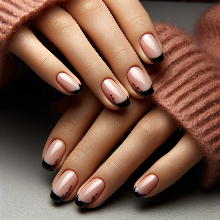 10 Gorgeous and Easy Pink and Black Nail Art Ideas