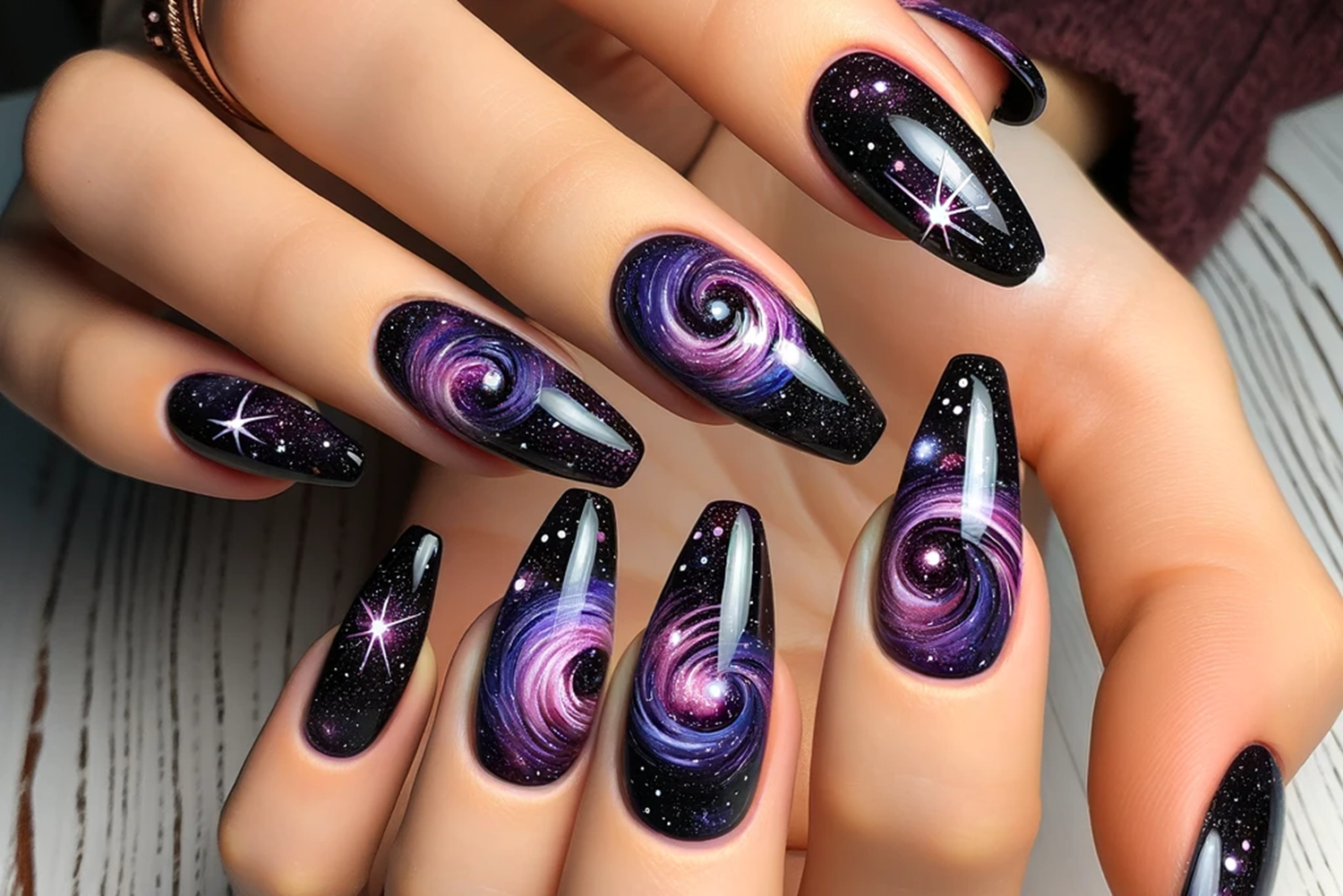 10 Purple and Black Nail Designs to Unleash Your Personality