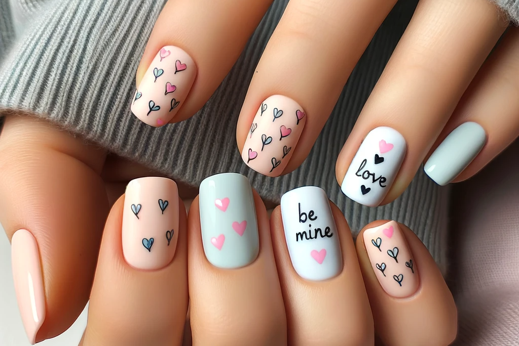 10 Simple and Cute Ways to Wear Your Heart on Your Nails