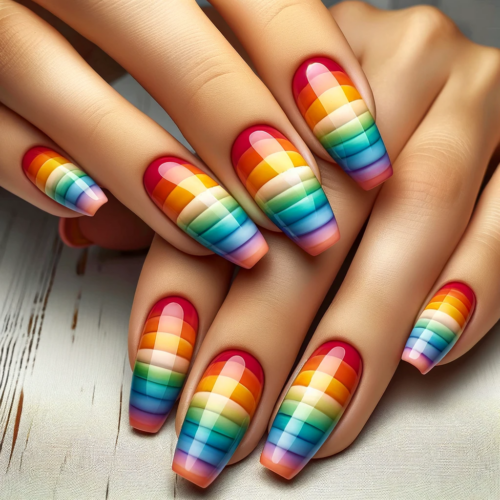 15 Multicolored Spring Nail Designs to Brighten Your Day