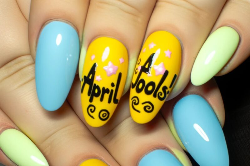 April Fools! written across two nails featured