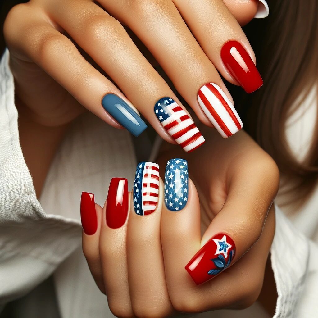 flag nails for Memorial Day