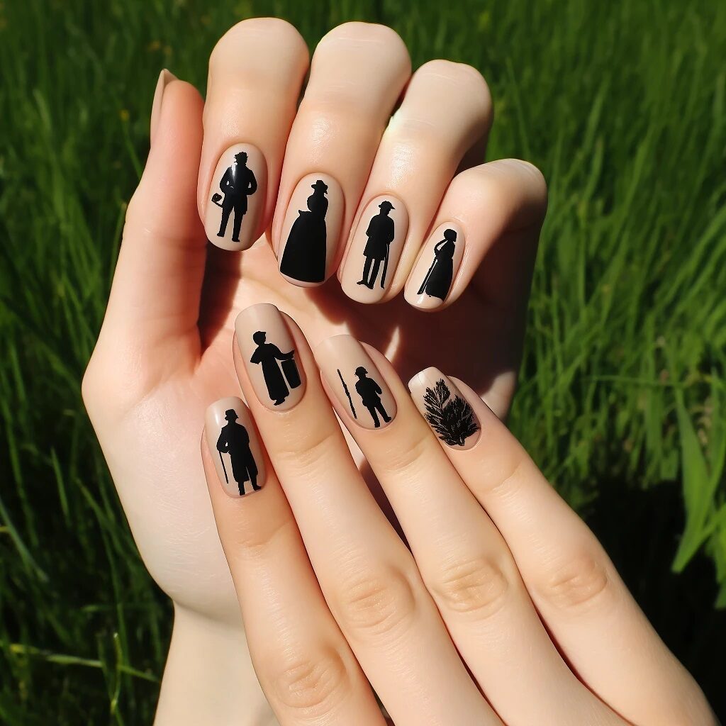 Nails with Historical Icons