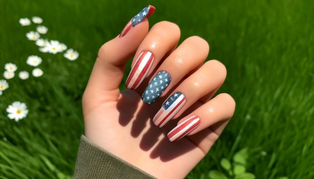 Vintage Americana nails