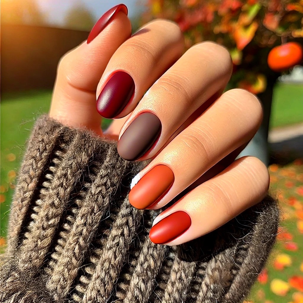 matte autumn colors